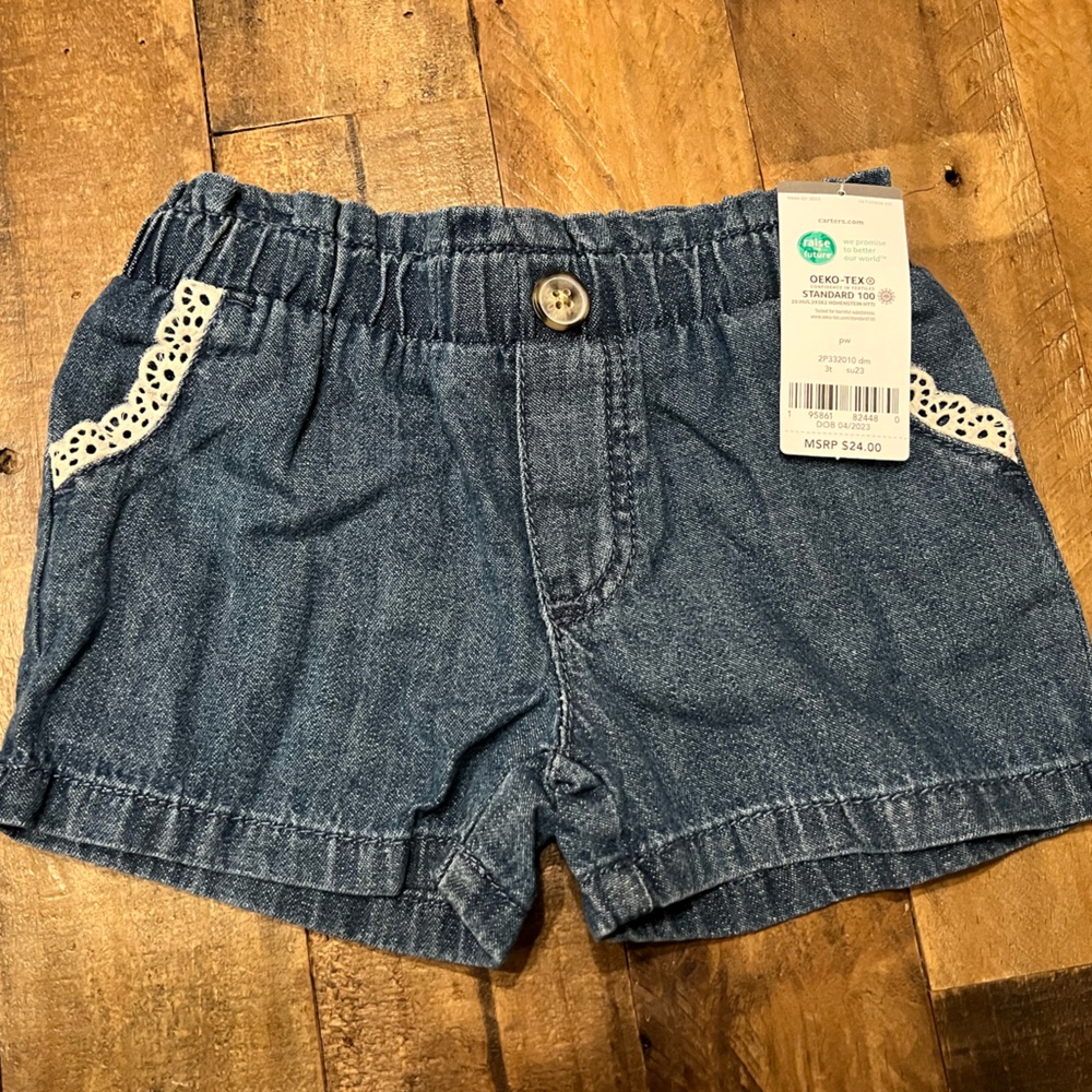 Toddler girls denim shorts